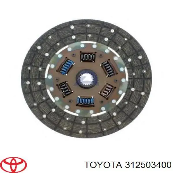 Диск сцепления 312503400 Toyota