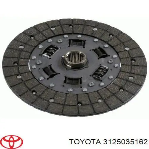 3125035162 Toyota Диск сцепления ведомый