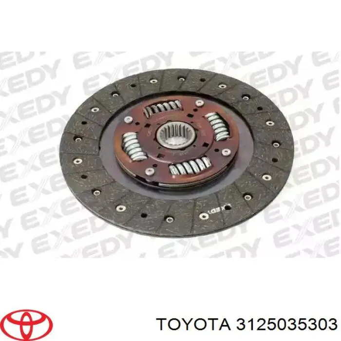 Disco de embrague 3125035303 Toyota