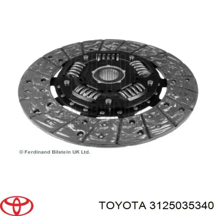 3125035340 Toyota диск сцепления