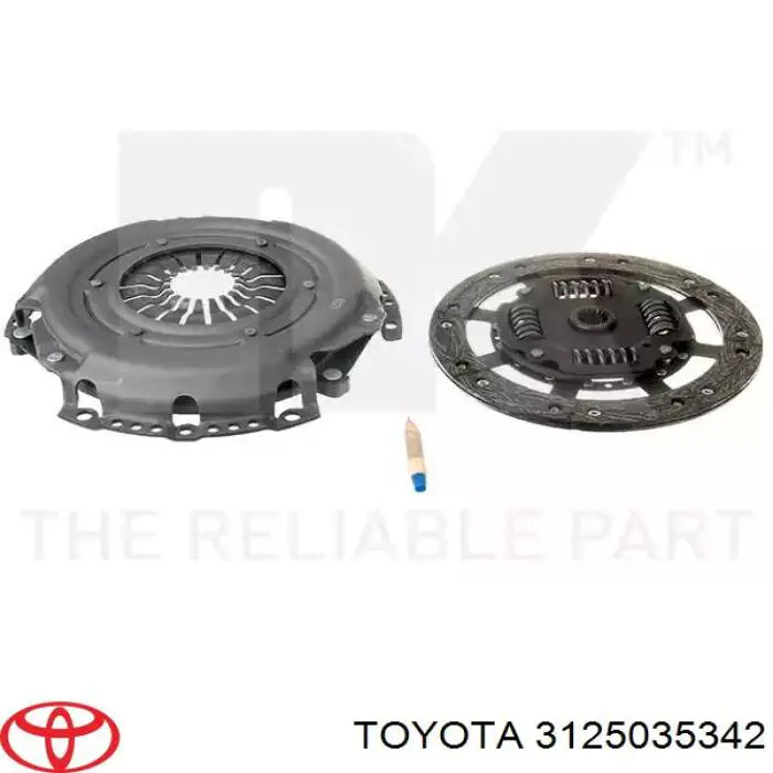 Диск сцепления 3125035342 Toyota