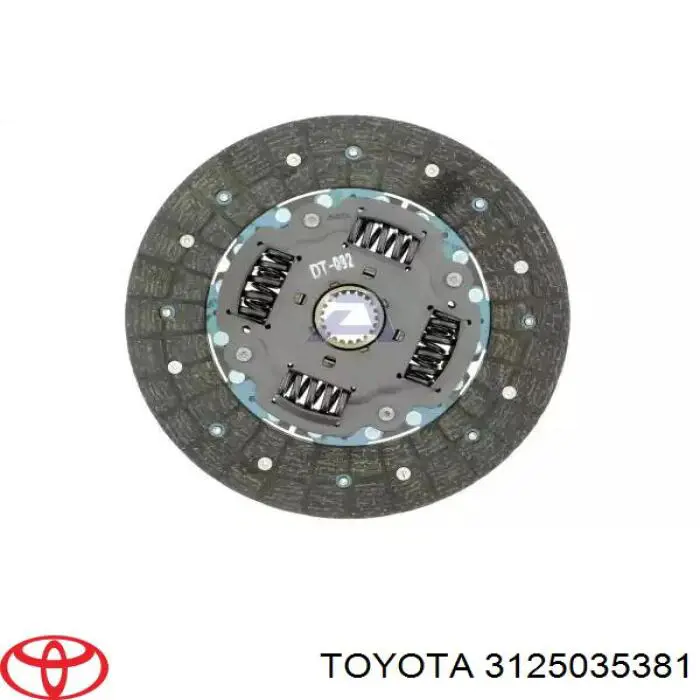 Диск сцепления 3125035381 Toyota