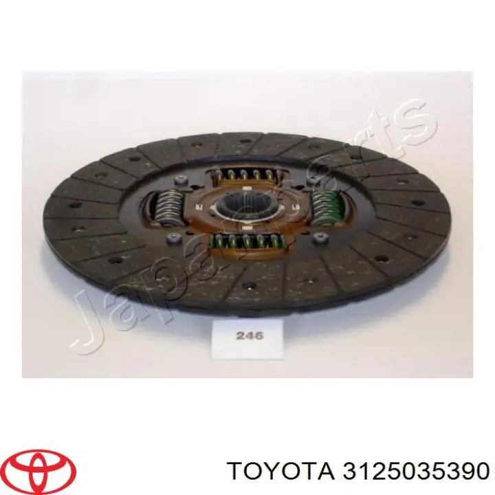 Disco de embrague 3125035390 Toyota