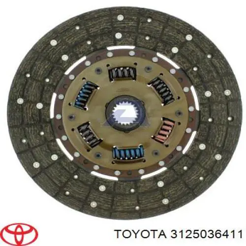 Диск сцепления 3125036411 Toyota