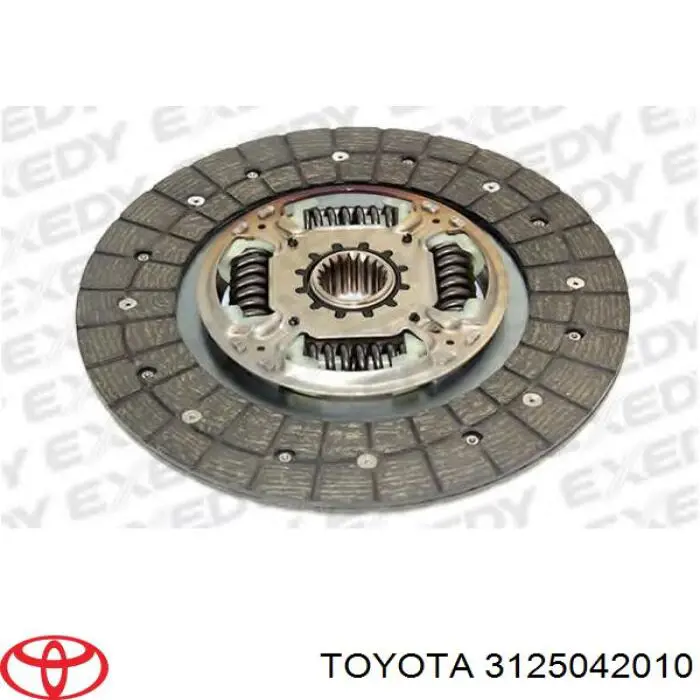 3125042010 Toyota диск сцепления