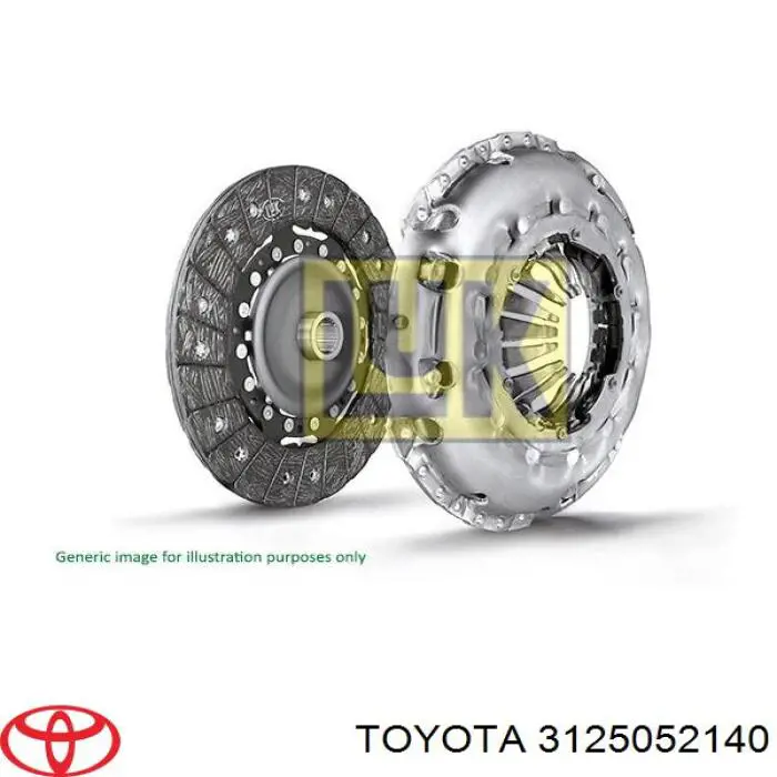 3125052141 Toyota диск сцепления