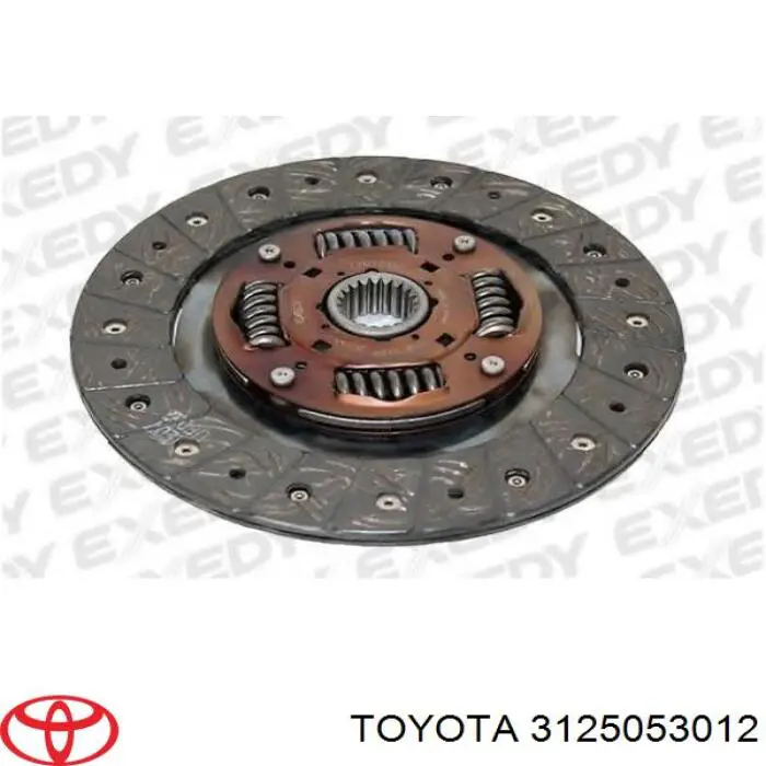 Диск сцепления 3125053012 Toyota