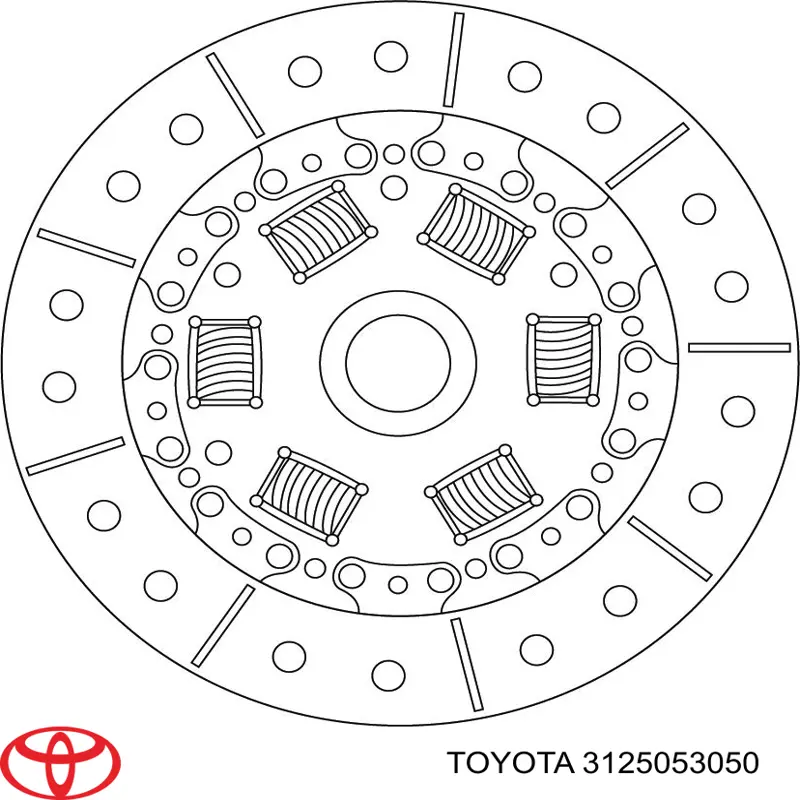 3125053050 Toyota disco de embraiagem