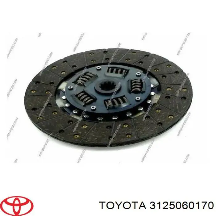 Диск сцепления 3125060170 Toyota