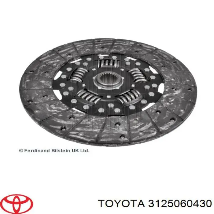 Диск сцепления 3125060430 Toyota