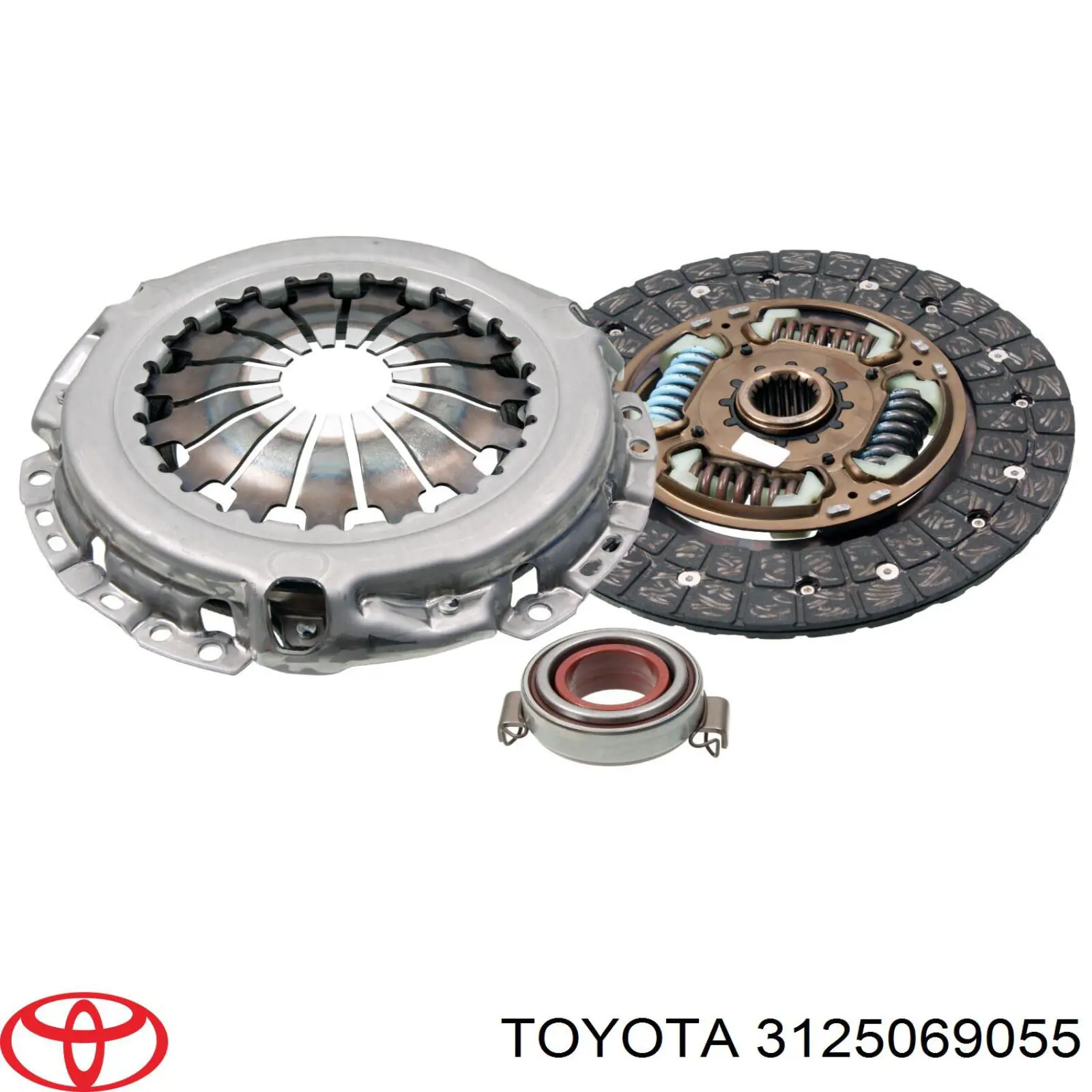 Купить 3125069055 Toyota Комплект сцепления (диск, корзина, подшипник)
