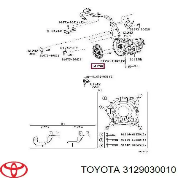  Toyota 3129030010 цена, от 168.31 USD