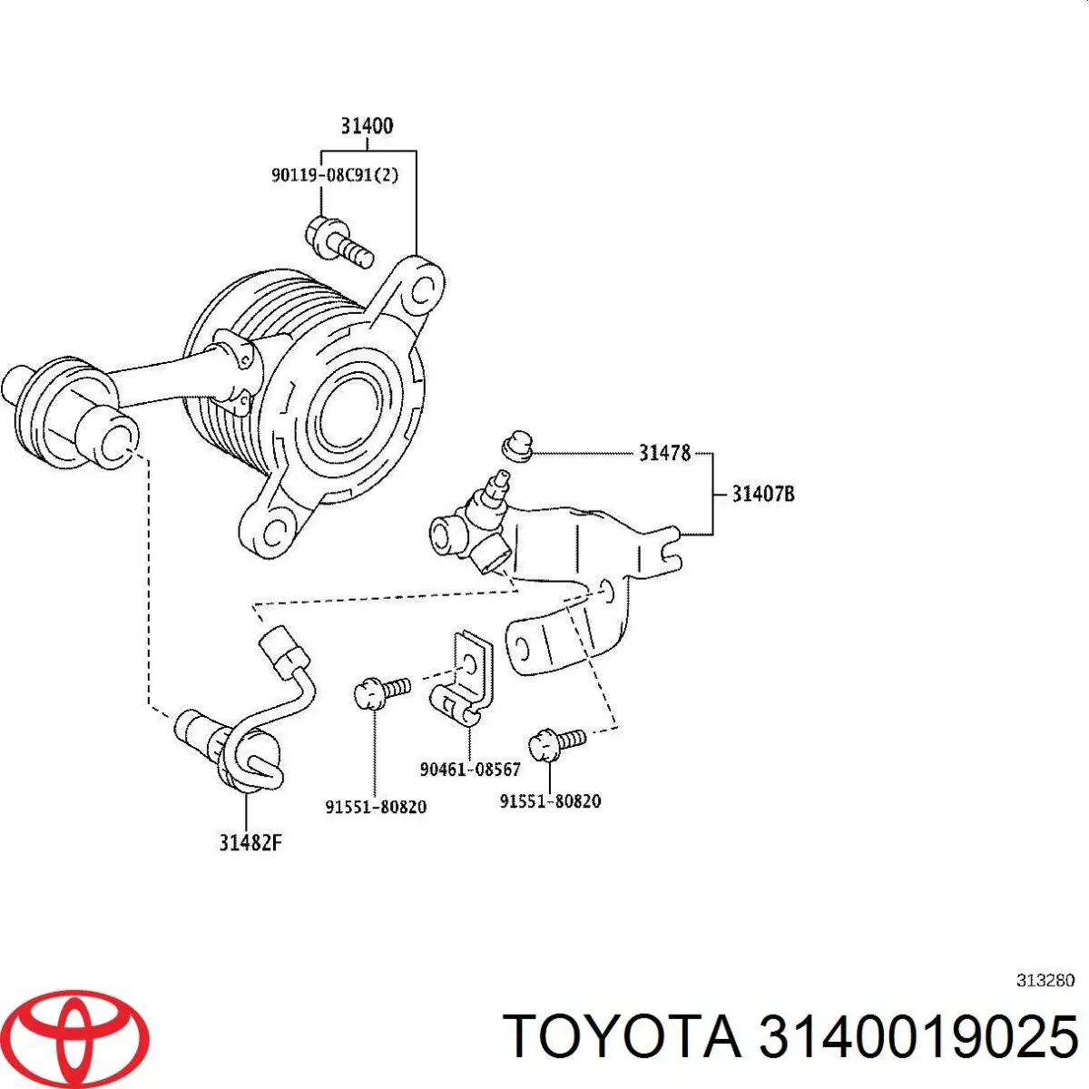 3140019025 Toyota 