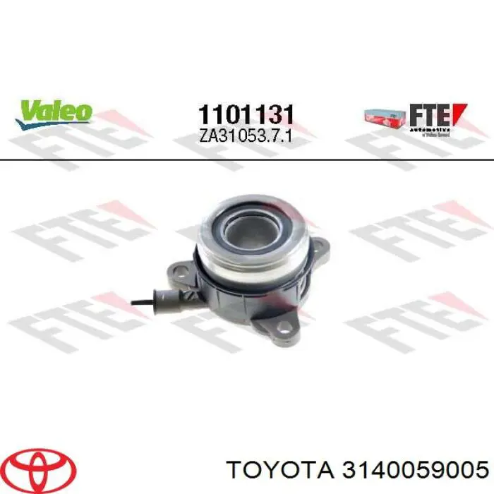 Купить 3140059005 Toyota Цилиндр сцепления в сборе с выжимным подшипником