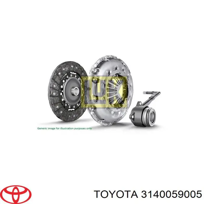 Цилиндр сцепления с выжимным подшипником Toyota 3140059005