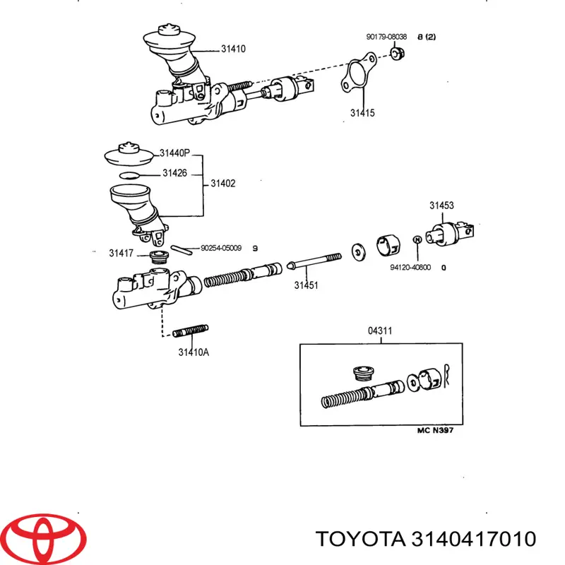  Toyota 3140417010 цена, от 109.05 USD