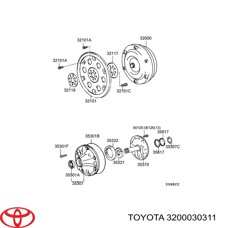 Гидротрансформатор 3200030311 Toyota