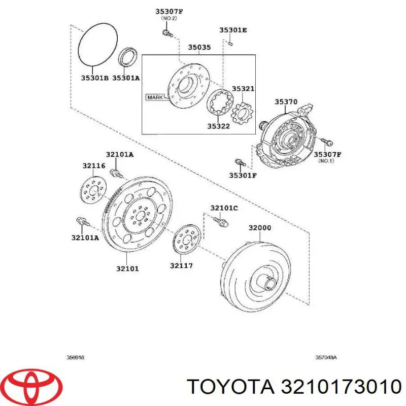 Демпферный маховик на Toyota Camry VII V50