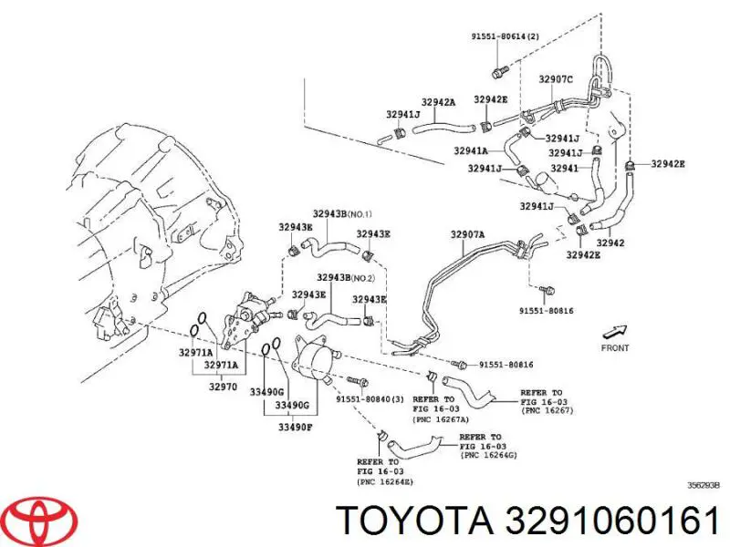 3291060161 Toyota радиатор охлаждения, акпп/кпп
