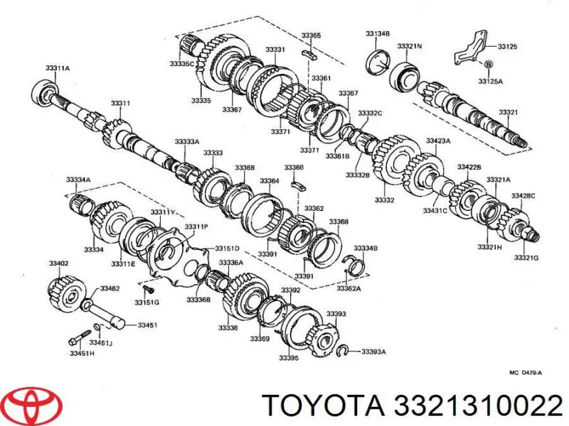  Toyota 3321310022 цена, от 81.95 USD