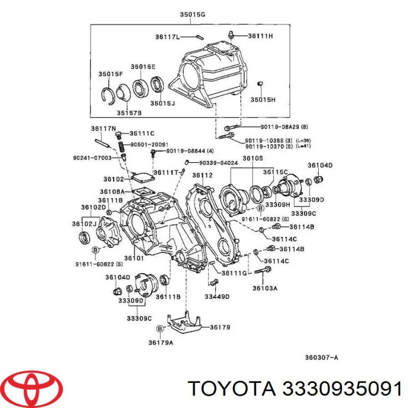 3330935091 Toyota 