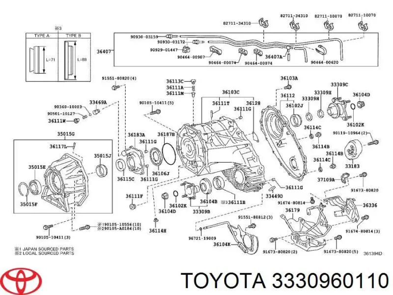  3330960110 Toyota