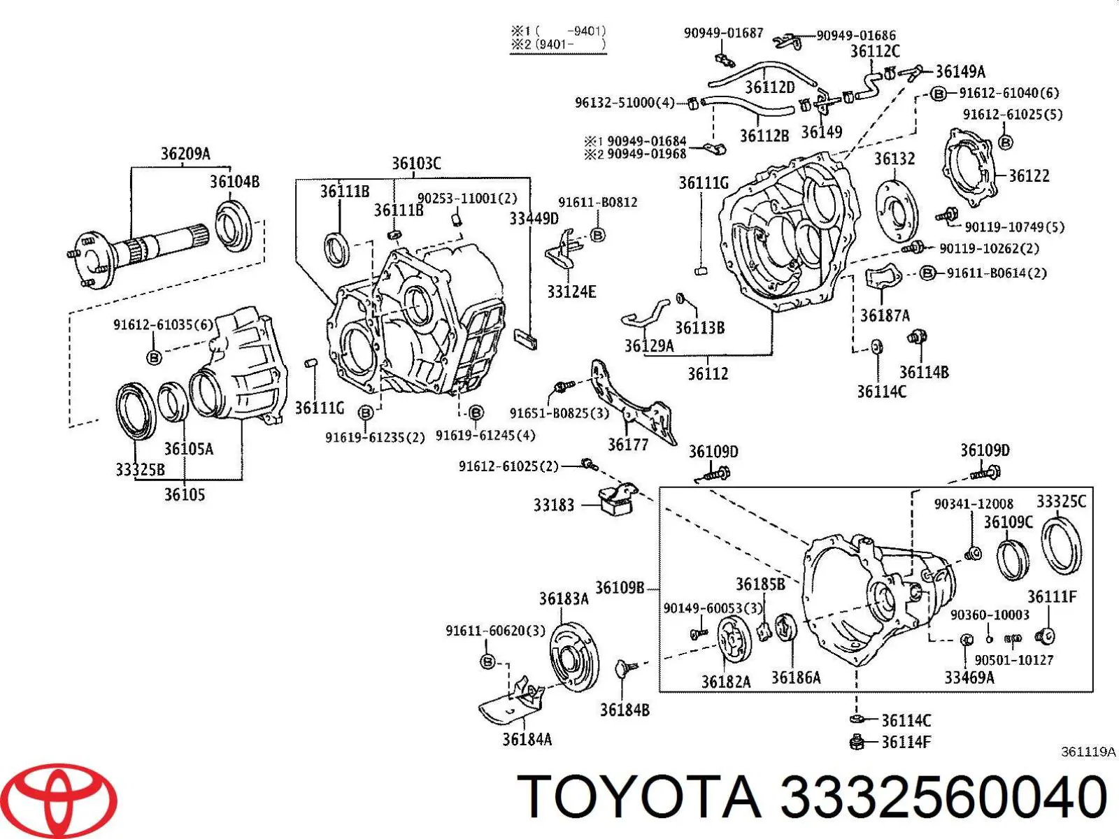 3332560040 Toyota 