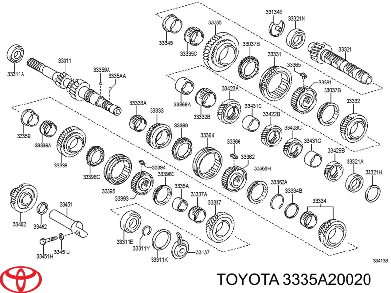 3335A20020 Toyota 