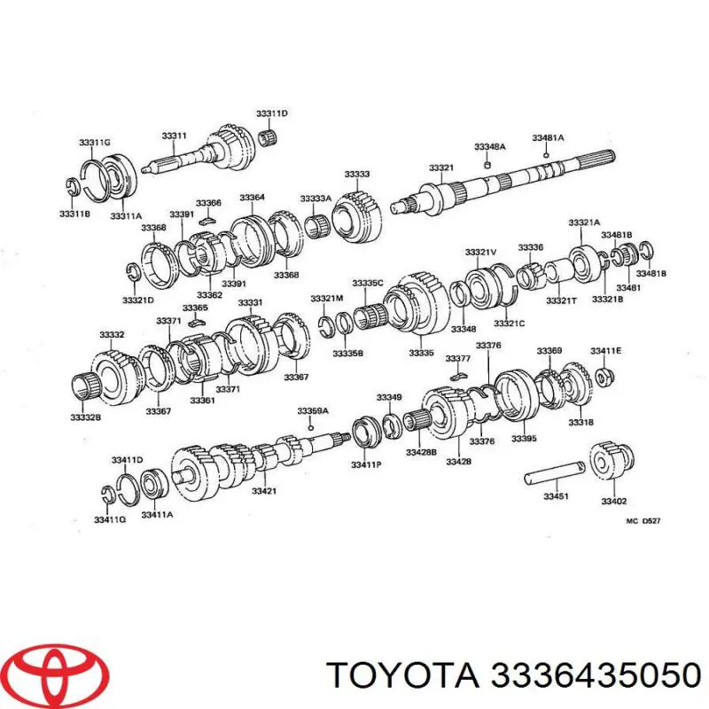 3336435050 Toyota 