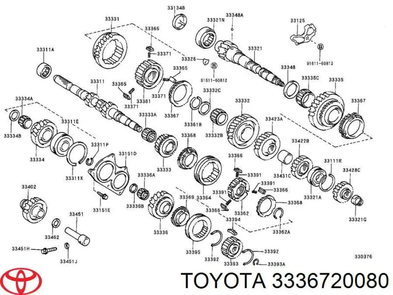 3336720080 Toyota 