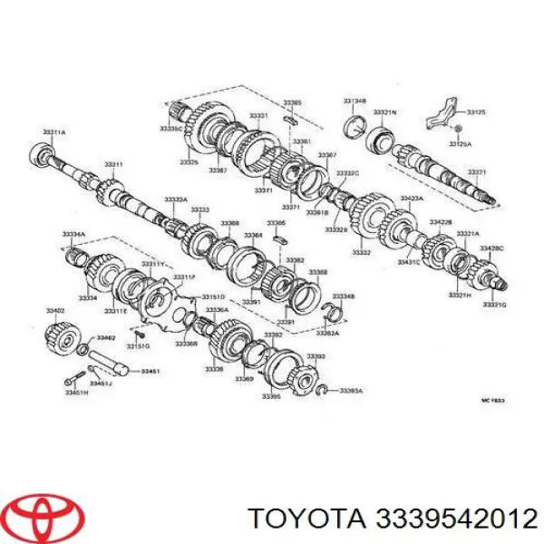 3339542012 Toyota