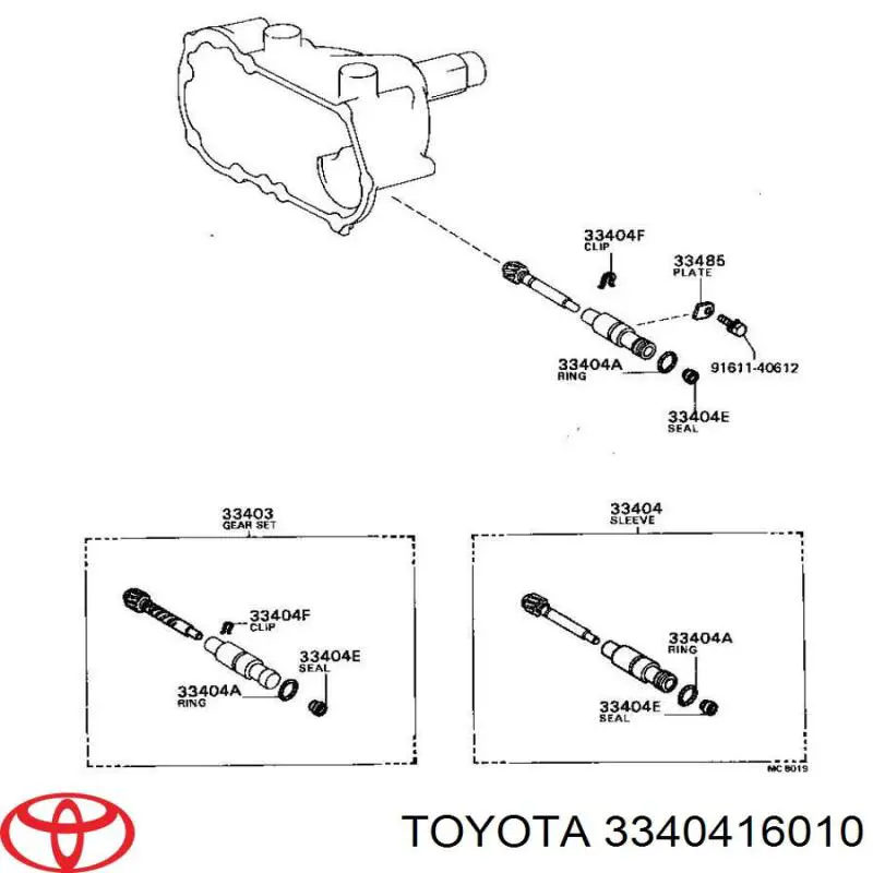 3340416010 Toyota 