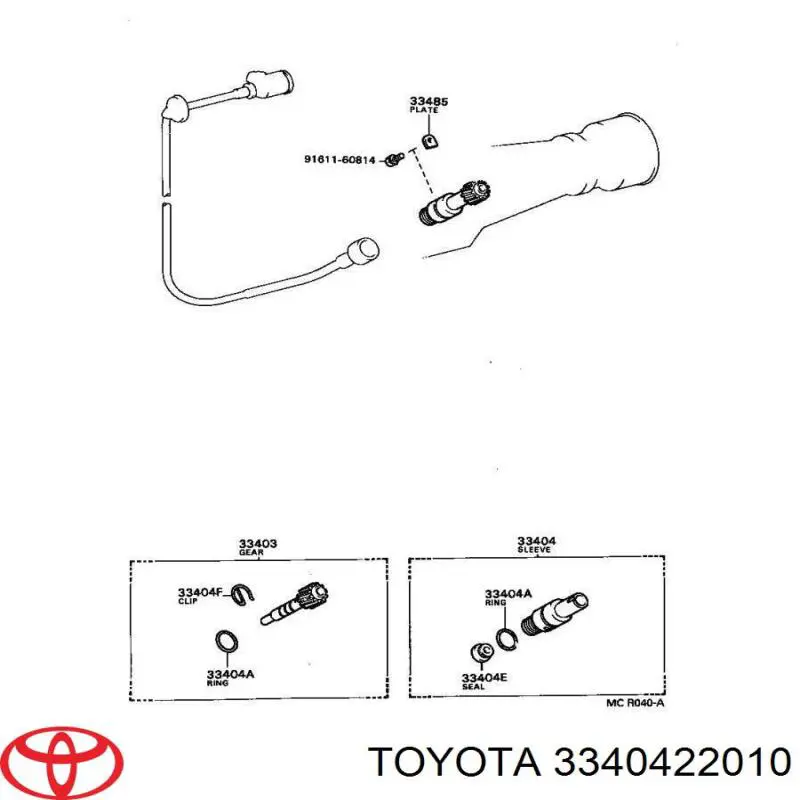 3340422010 Toyota 