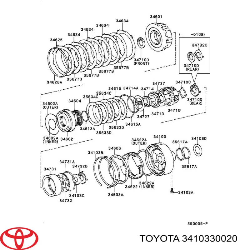  Toyota 3410330020 цена, от 25.34 USD