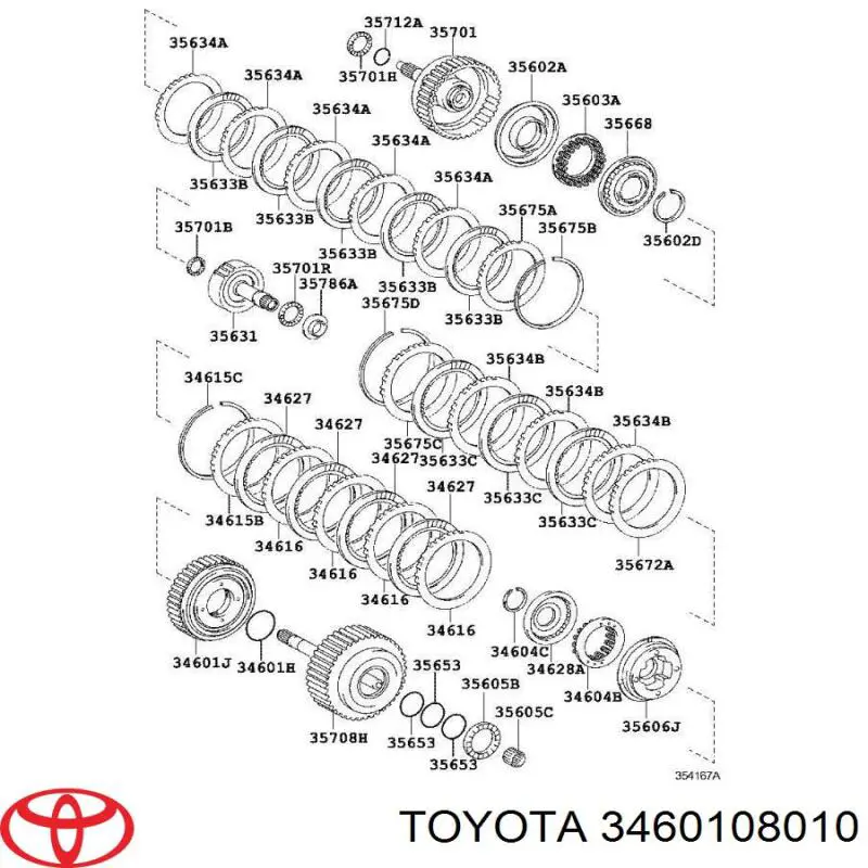 3460108010 Toyota 