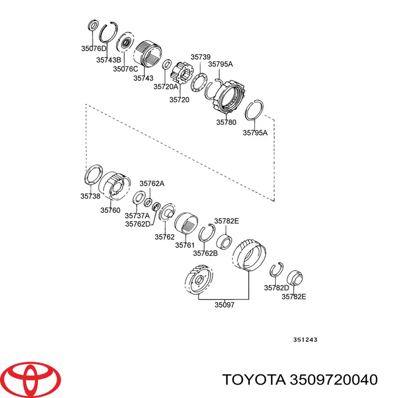 3509720040 Toyota 