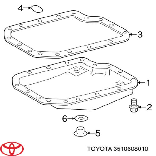 Поддон АКПП 3510608010 Toyota