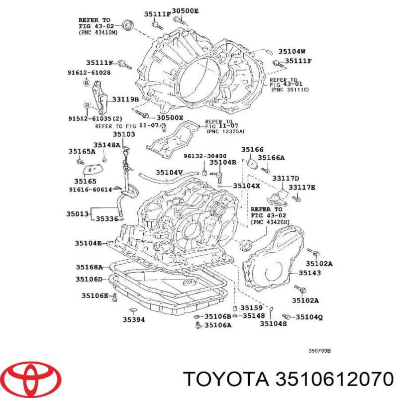 Поддон АКПП 3510612070 Toyota