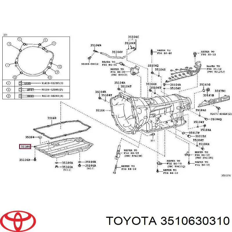 3510630310 Toyota Поддон АКПП