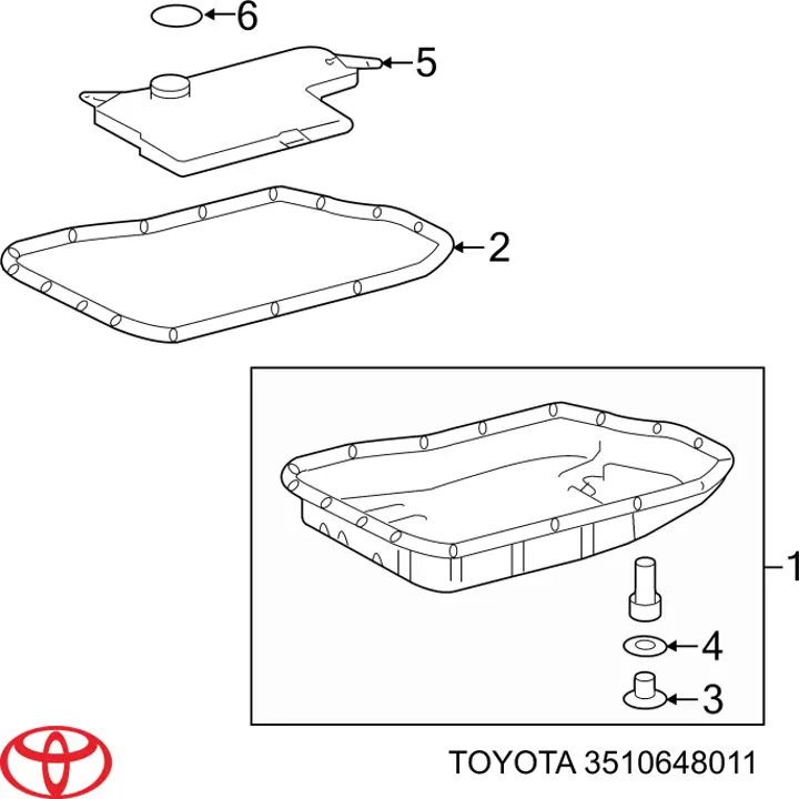 Купить 3510648011 Toyota Поддон АКПП