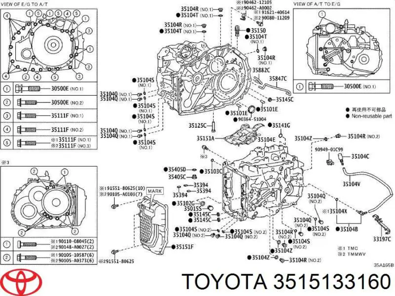 Toyota 3515133160 цена, от 82.18 USD