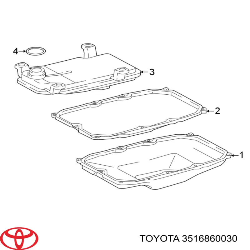 Прокладка поддона АКПП и МКПП Toyota 3516860030 цена, от 24.02 USD