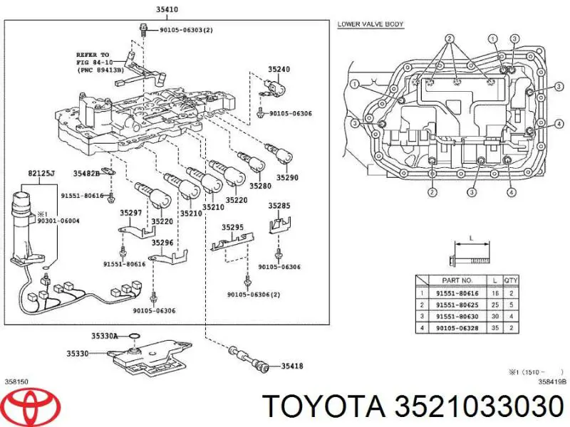 Solenoide da Caixa Automática de Mudança para Toyota Avensis (T27)
