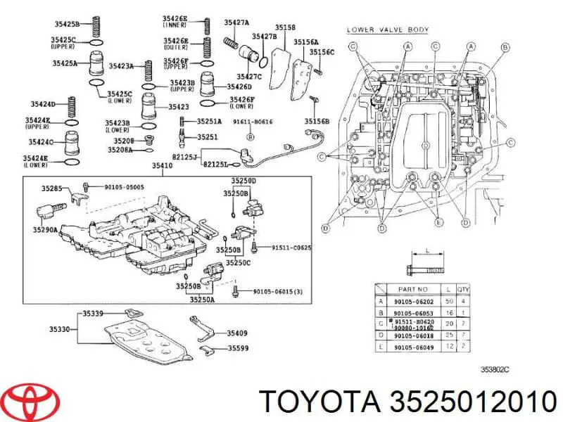 3525012010 Toyota 