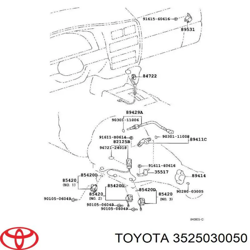  Toyota 3525030050 цена, от 128.53 USD