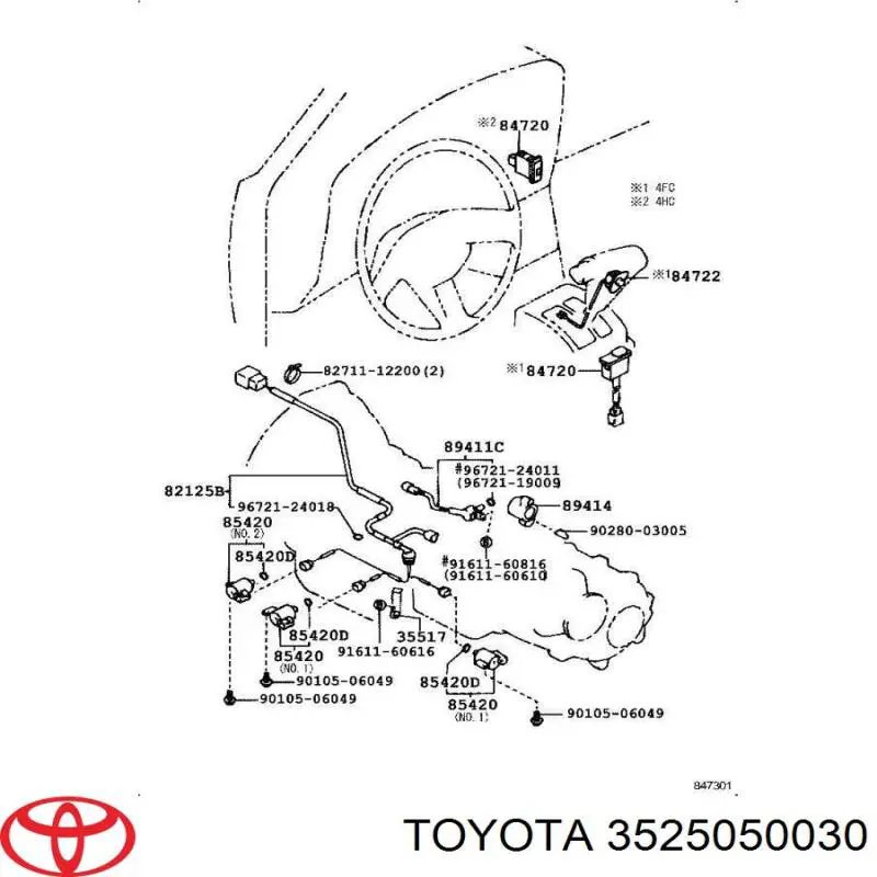 Соленоид АКПП Toyota 8542030260 цена, от 451.11 USD