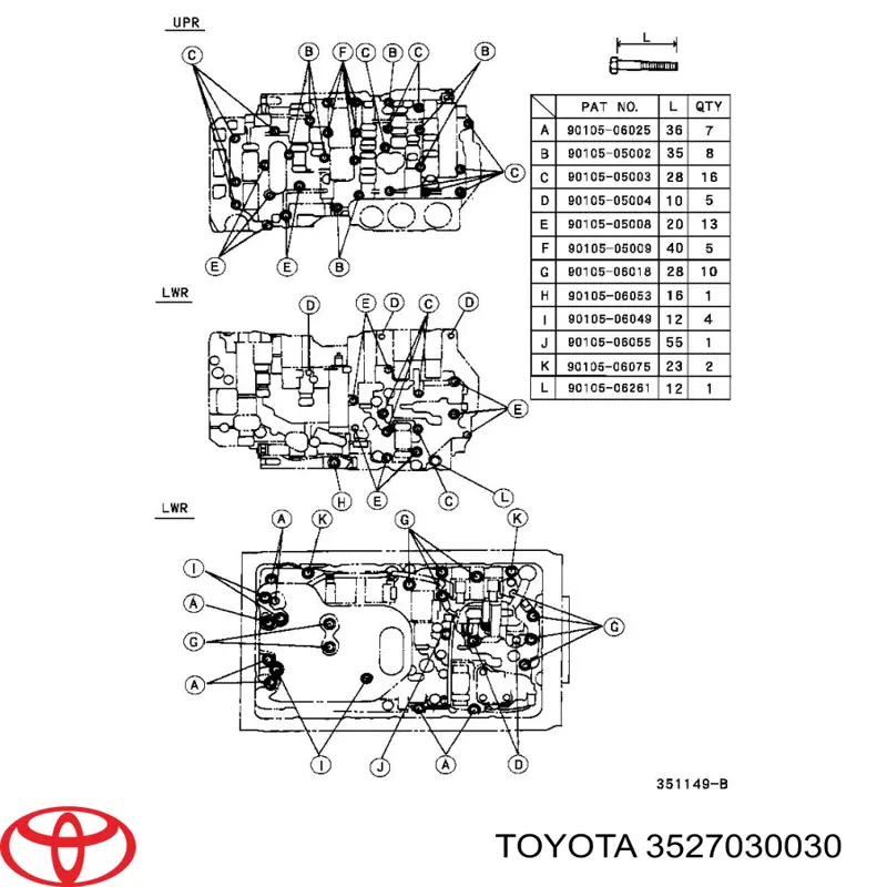 3527030030 Toyota 