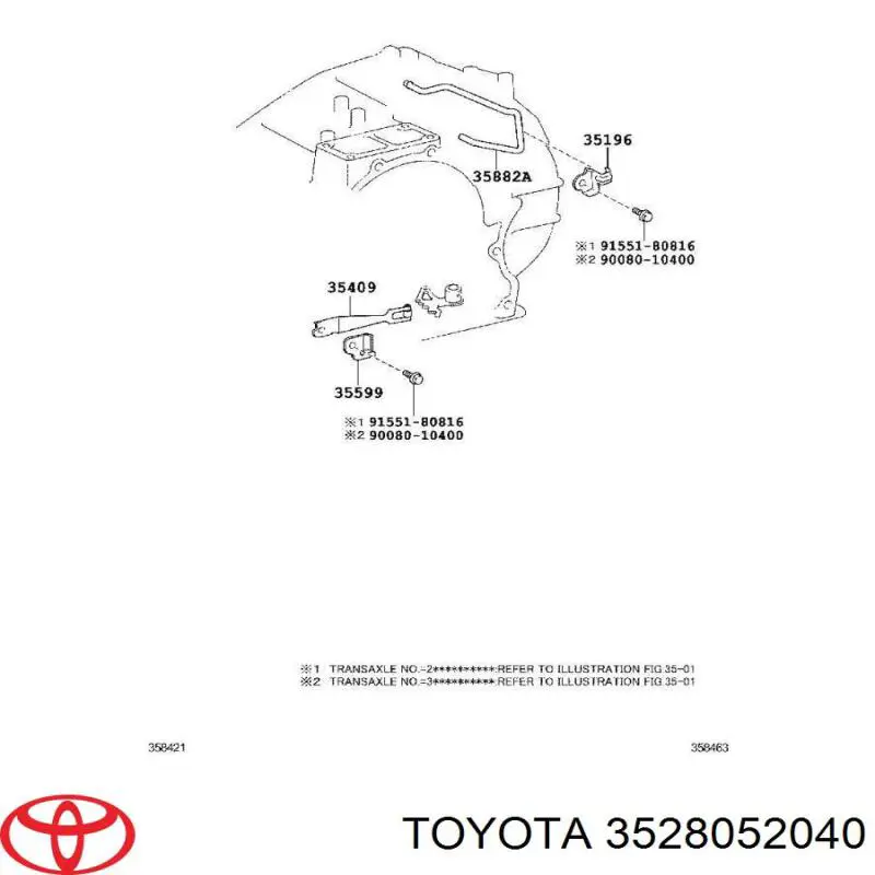 Соленоид АКПП Toyota 3528052040