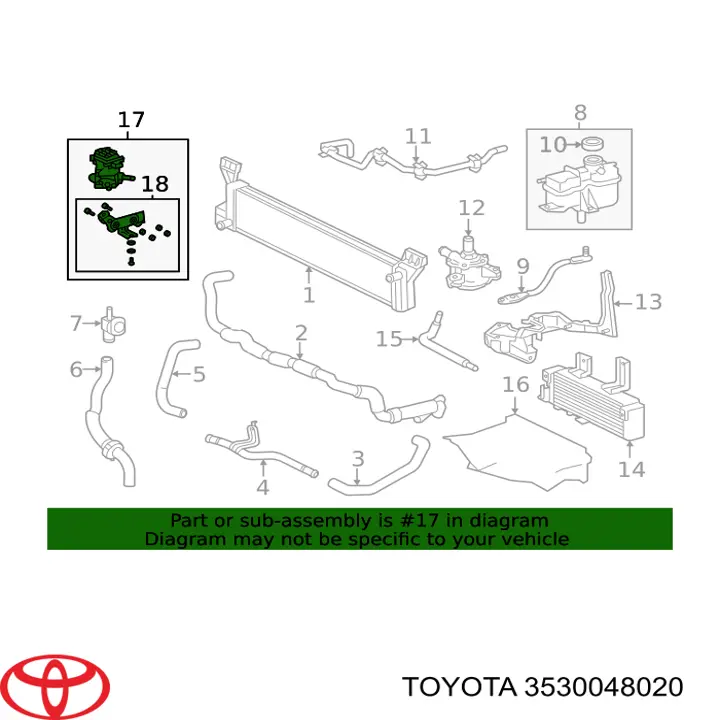 Насос масляный АКПП Toyota 3530048020