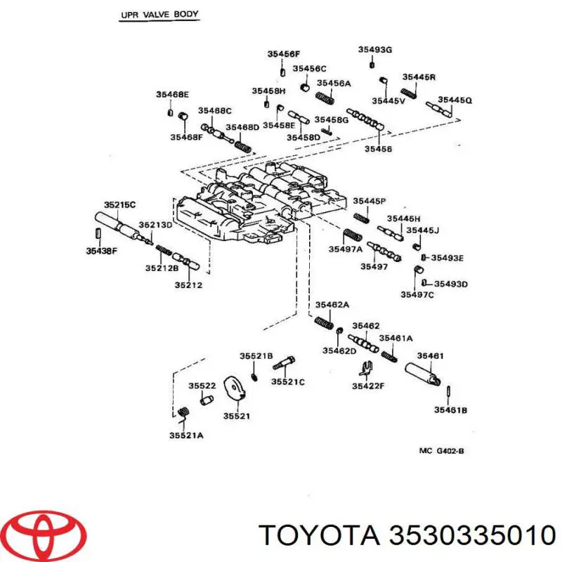 3530335010 Toyota filtro da caixa automática de mudança